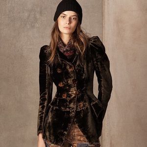 Ralph Lauren 😈😈 Purple Label 50th RL Collection double-breasted velvet jacket